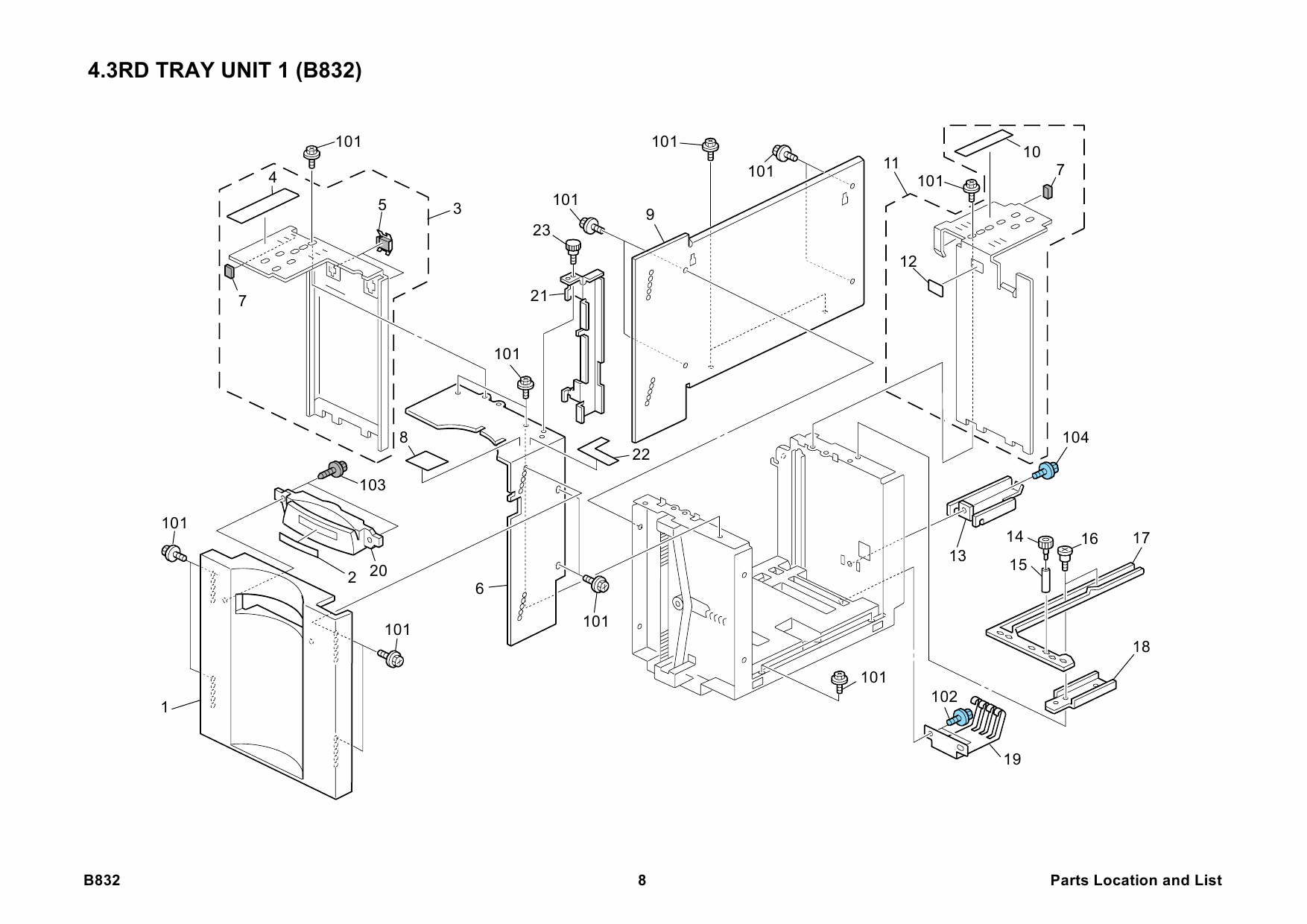 RICOH Options B832 LCIT-RT5000 Parts Catalog PDF download-5